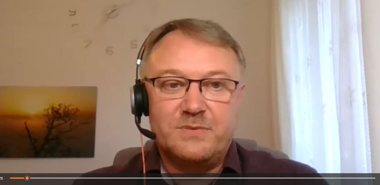Ing. Jan Matyáš - foto z webinára 7.9.2025